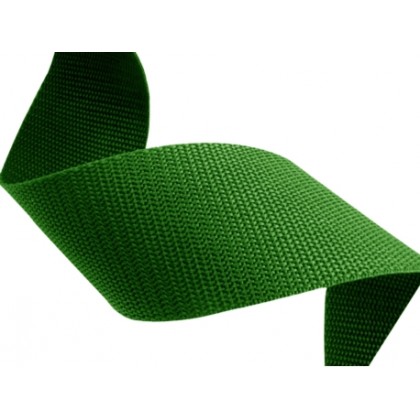 Popruh PP polypropylén 50 mm  zelený, síla 1,3 mm, metráž 50 bm